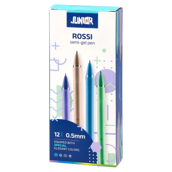 Rossi, semi-gel olovka, plava, miks, 0.5mm - Image 2