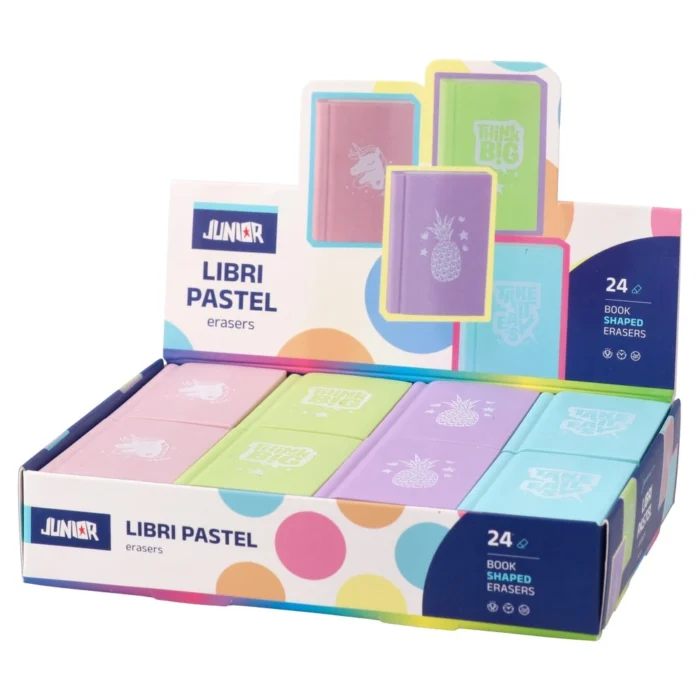 Libri, gumica za brisanje, pastel, miks - Image 2
