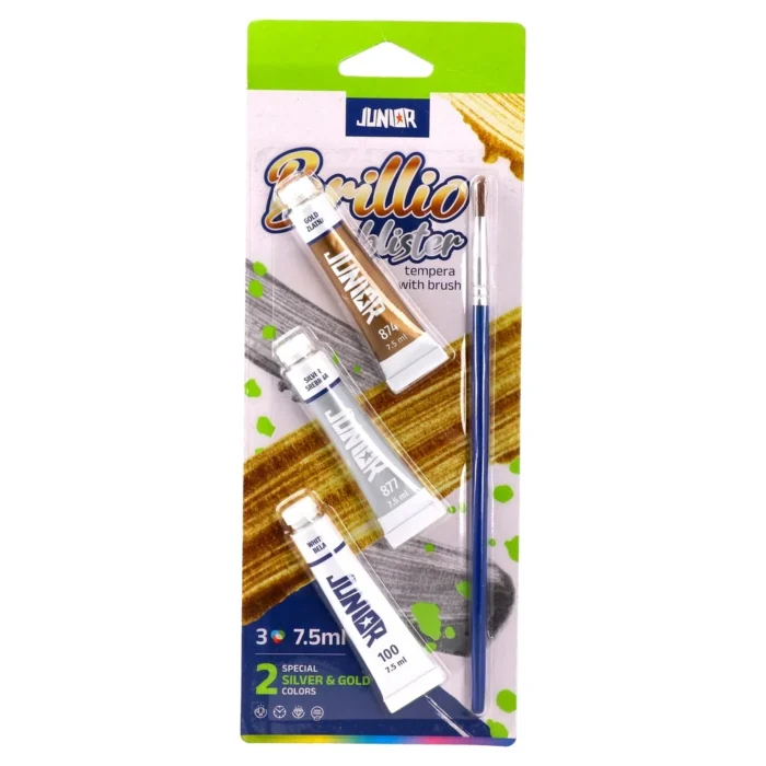 Brillio blister, tempera sa četkicom, 7.5ml, 3K - Image 1