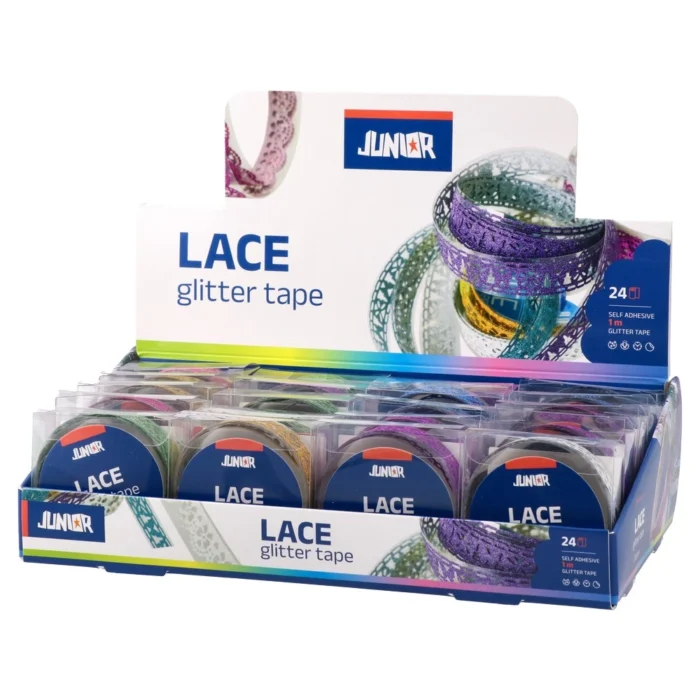 Lace, samoljepljiva traka sa šljokicama, miks - Image 1