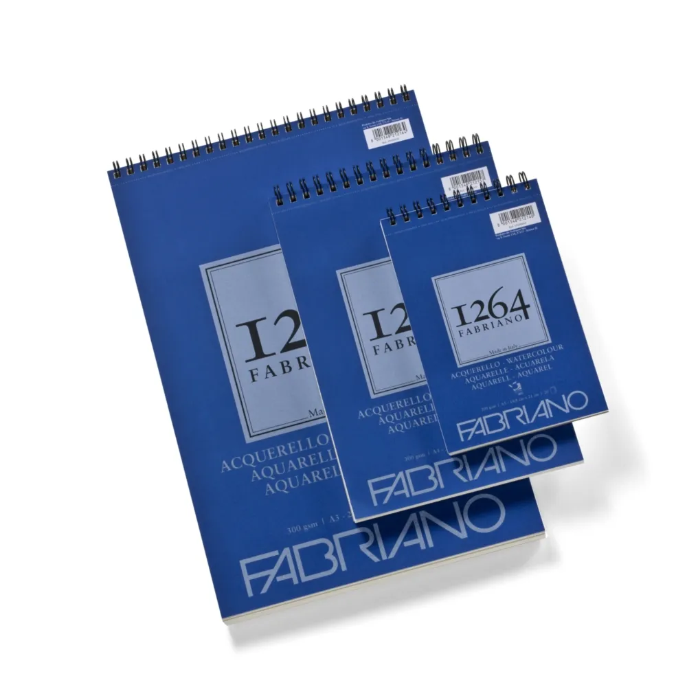 190017_002 1264 Watercolour, akvarel blok sa spiralom, A5, 300g, 20 lista, Fabriano - Image 2