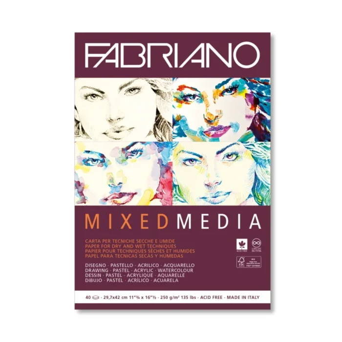 MixedMedia, akvarel blok, A3, 250g, 40 lista, Fabriano - Image 1