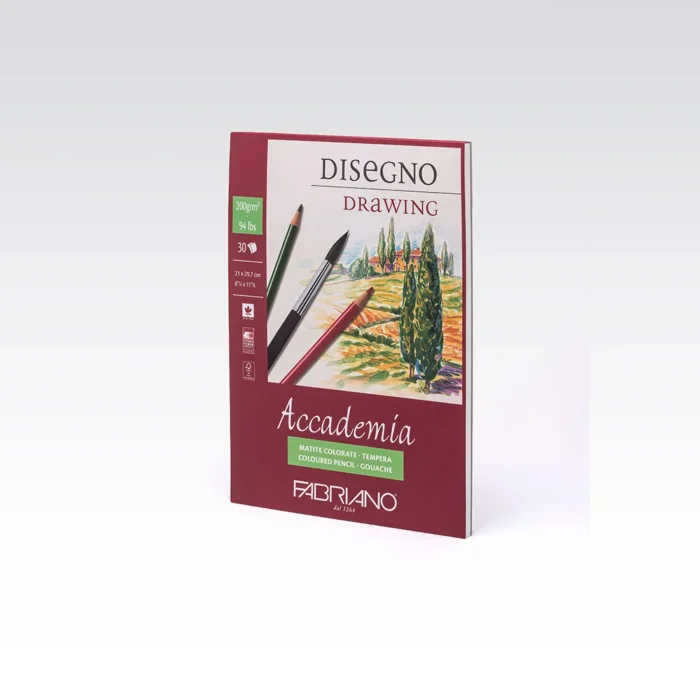 Accademia, blok za skiciranje, A4, 200g, 30 lista, Fabriano - Image 2