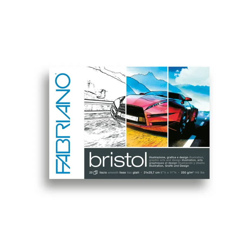 190034_001 Bristol, akvarel blok, A4, 250g, 20 lista, Fabriano - Image 1