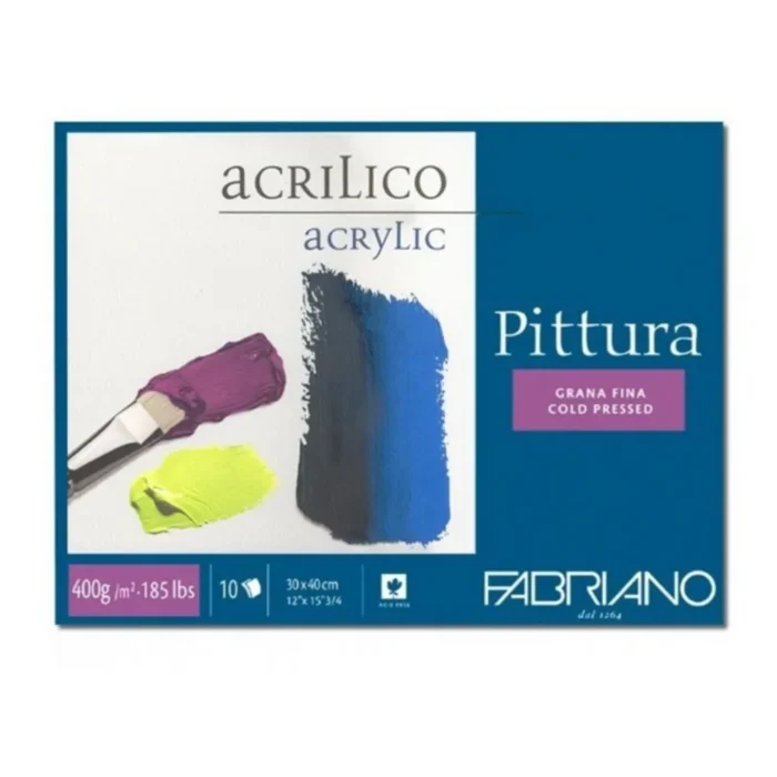 Pittura, blok za uljane boje, 30x40, 400g, 10 lista, Fabriano - Image 1