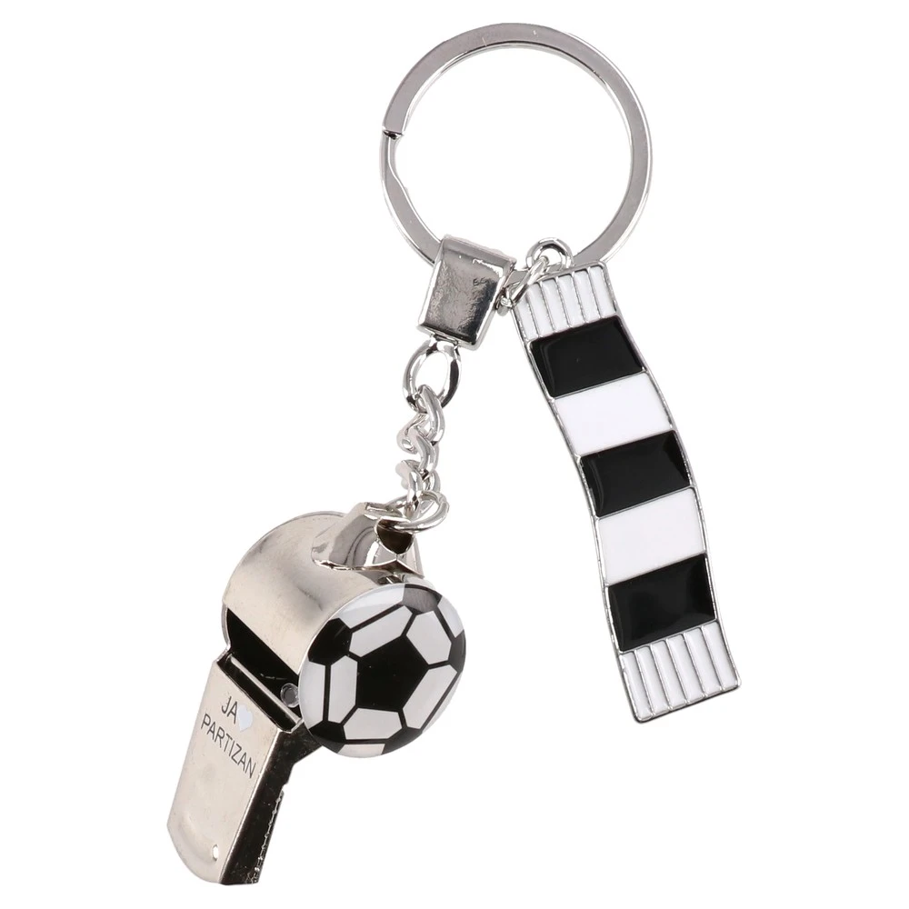 301853_001 Derbi, privjezak, šal i pištaljka, Partizan - Image 1