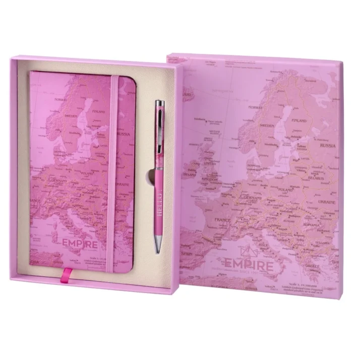 Liberty, hemijska olovka i rokovnik, roze, 2K - Image 1