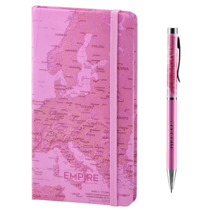 Liberty, hemijska olovka i rokovnik, roze, 2K - Image 2