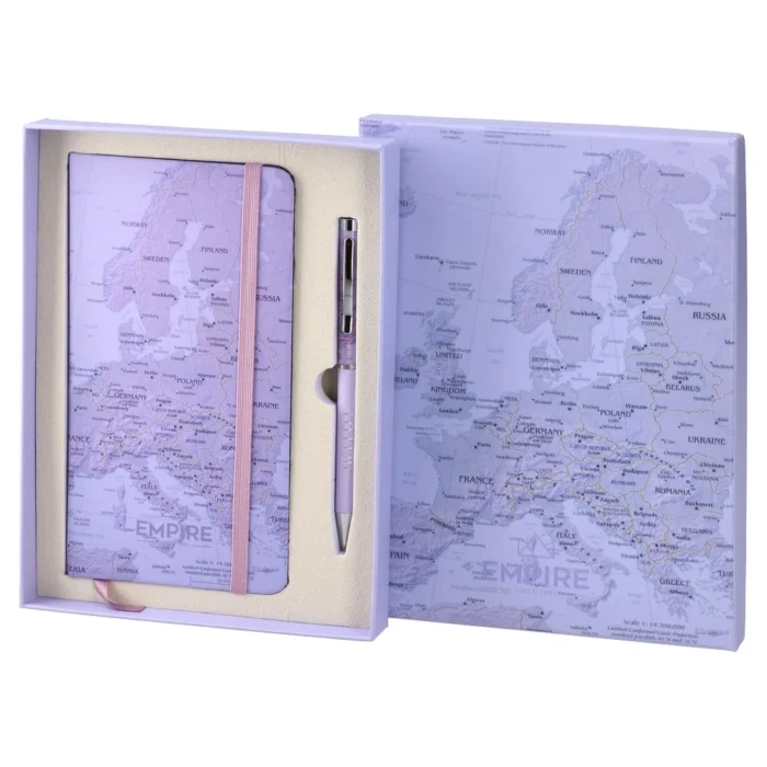 Liberty, hemijska olovka i rokovnik, ljubičasta, 2K - Image 1