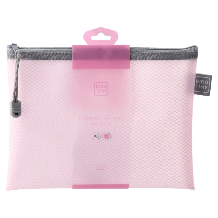 Zippit mesh M, fascikla sa zipom, 23x17.5cm, roze - Image 1