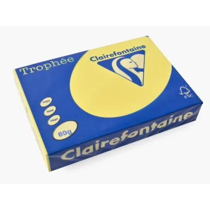 Claire, kopirni papir, A4, 80g, žuta, 500K