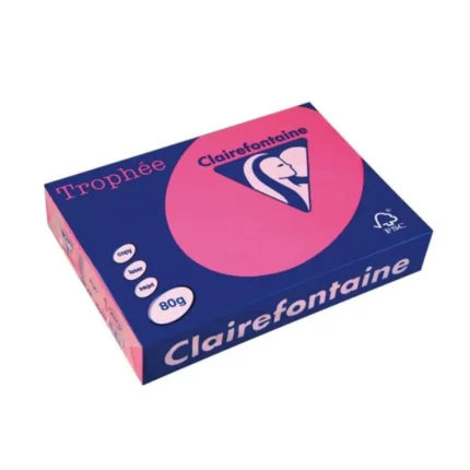 Claire, kopirni papir, A4, 80g, neon pink, 500K