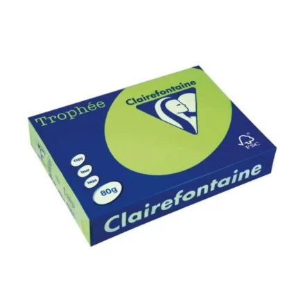 Claire, kopirni papir, A4, 80g, neon zelena, 500K