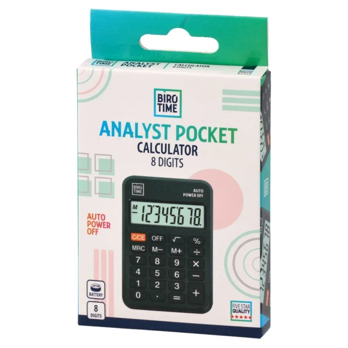 Analyst pocket, kalkulator, 8 cifara - Image 2