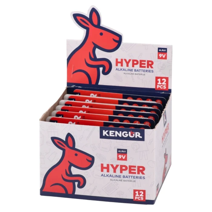 Hyper, alkalna baterija, 6LR61 9V, Kengur, 1K - Image 2