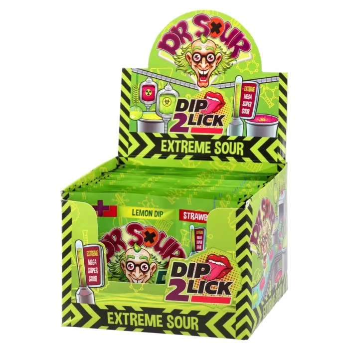 Dr. Sour, tvrde bombone sa tečnim slatkišem, Dip 2 Lick, 18g - Image 2