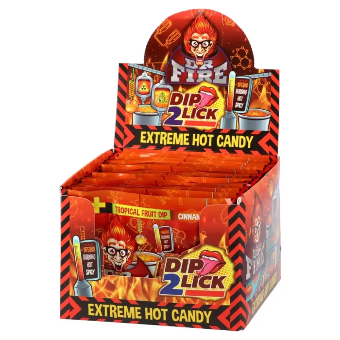 Dr. Fire, tvrde bombone sa tečnim slatkišem, Dip 2 Lick, 18g - Image 2