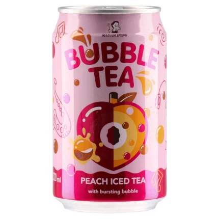 Madam Hong, osvježavajuće bezalkoholno piće sa ukusom breskve, Bubble Tea, 320ml