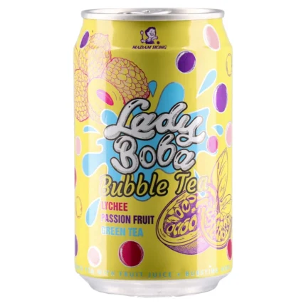 Madam Hong, osvježavajuće bezalkoholno piće sa ukusom ličija, Bubble Tea, 320ml