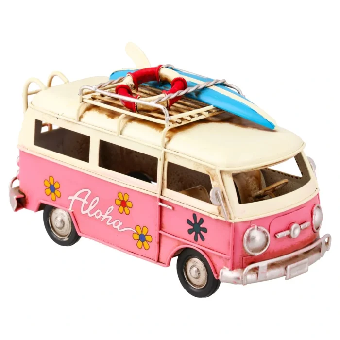 Lanard,  metalni autobus, oldtajmer, roze - Image 1