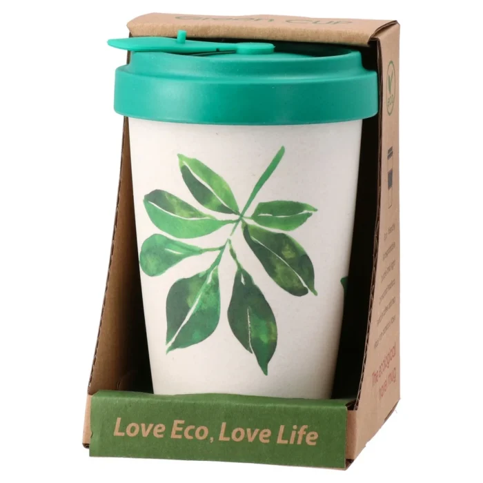 Street eco, šolja sa poklopcem, zelena, 400ml - Image 1