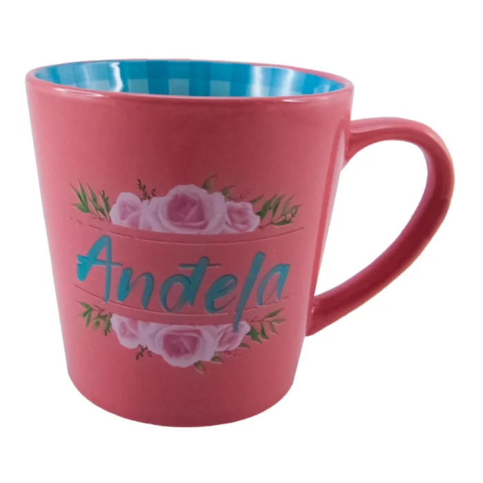 Herlig, šolja, keramička, pink, Anđela - Image 1