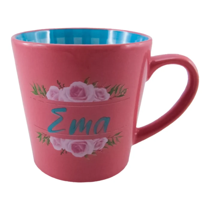 Herlig, šolja, keramička, pink, Ema - Image 1