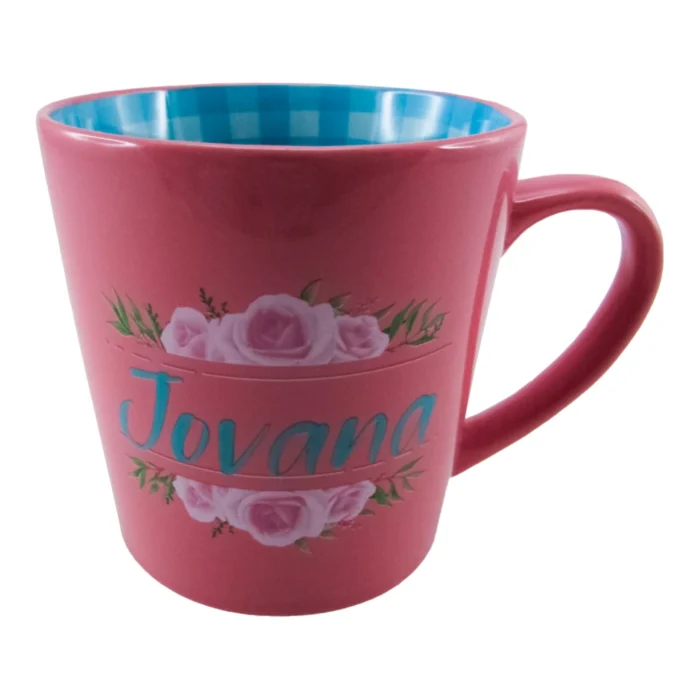 Herlig, šolja, keramička, pink, Jovana - Image 1