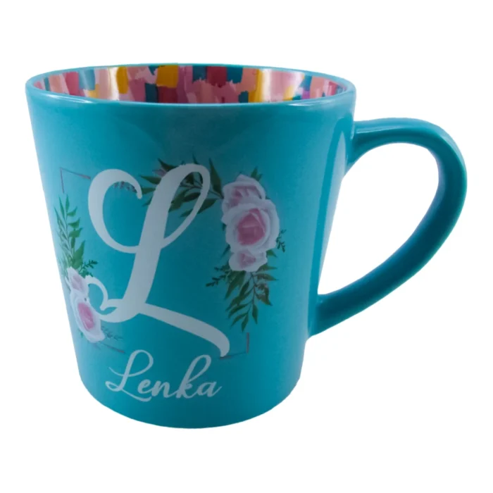 Herlig, šolja, keramička, tirkizna, Lenka - Image 1