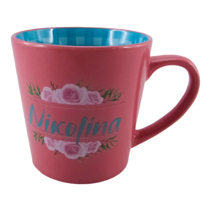 Herlig, šolja, keramička, pink, Nikolina - Image 1