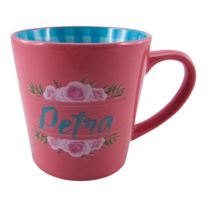 Herlig, šolja, keramička, pink, Petra - Image 1