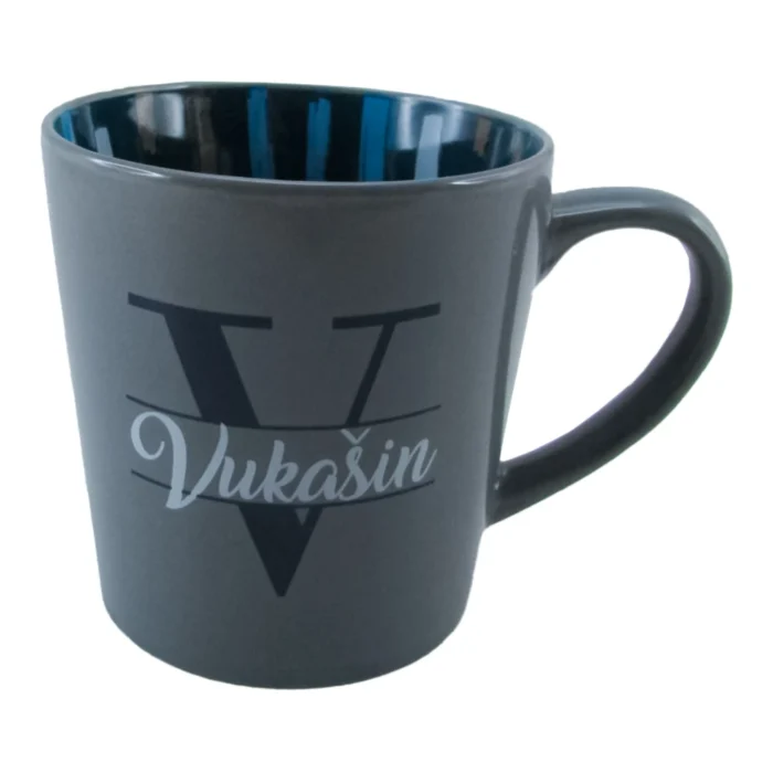 Herlig, šolja, keramička, siva, Vukašin - Image 1