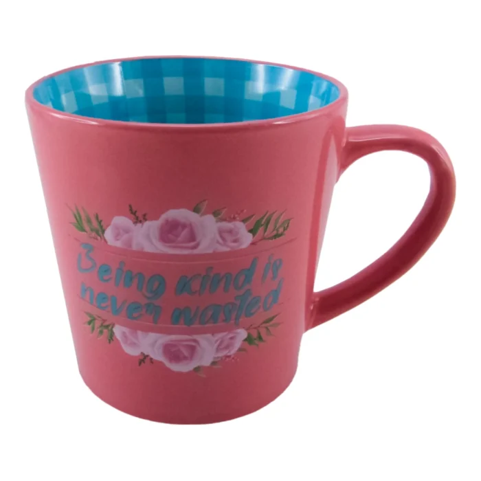 Herlig, šolja, keramička, pink, Being kind is never wasted - Image 1