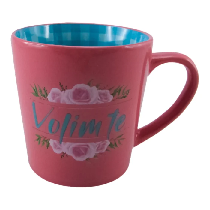 Herlig, šolja, keramička, pink, Volim te - Image 1