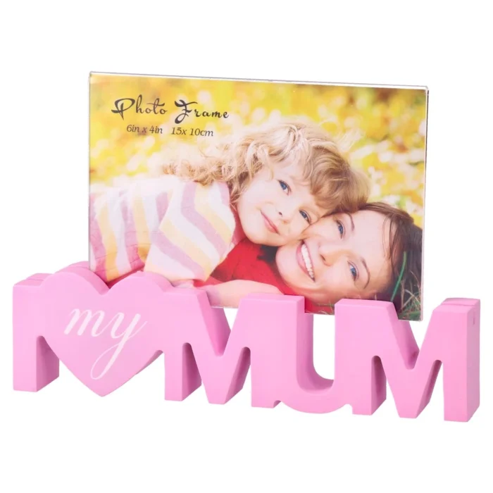 Woody, ram za fotografije, drvo, I love my mum, 10x15cm - Image 1