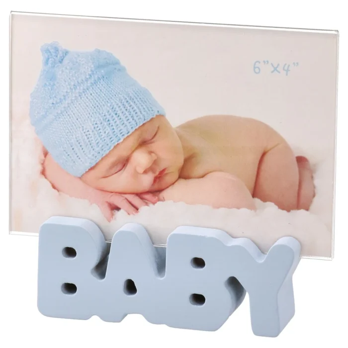 Woody, ram za fotografije, drvo, plava, Baby, 10x15cm - Image 1