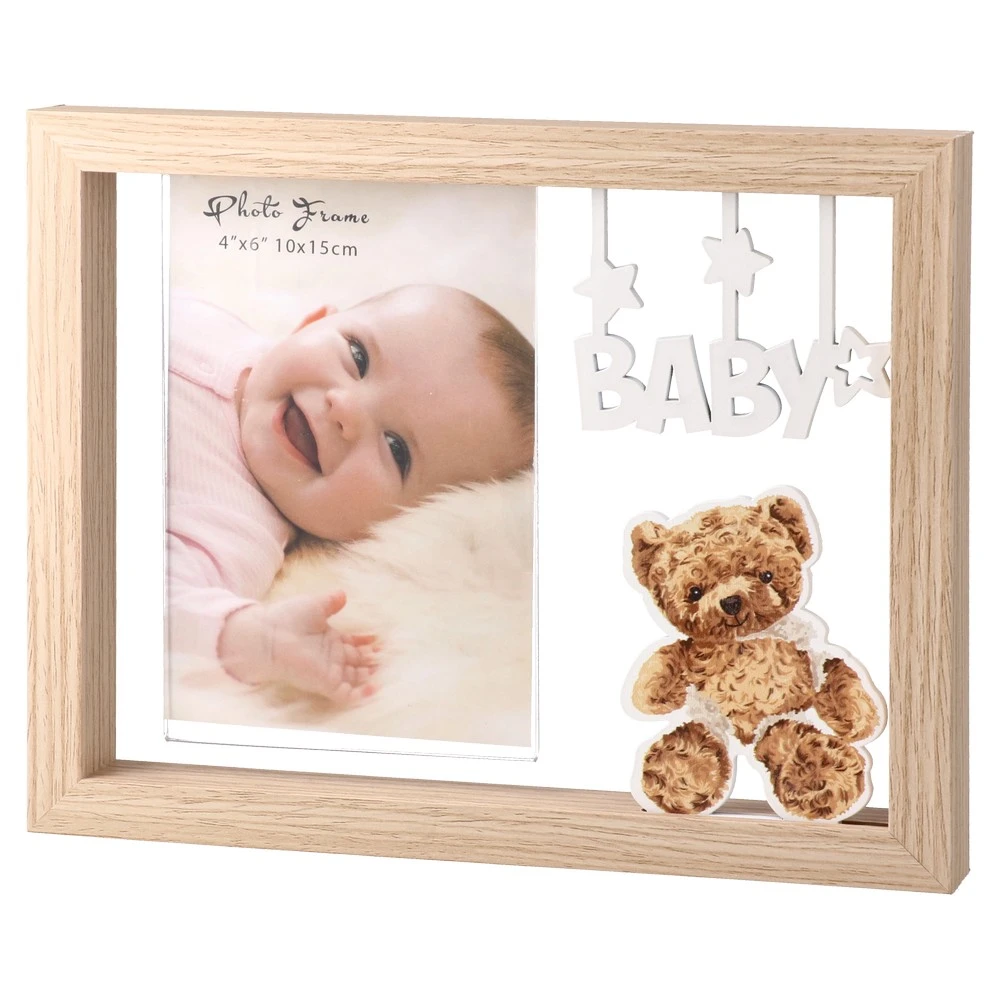 706485_001 Woody baby, ram za fotografije, drvo, 10x15cm, meda - Image 1