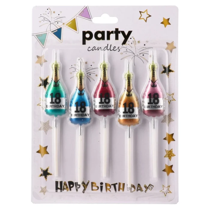 Fun party, rođendanska svjećica, šampanjac, 18 rođendan, 5K - Image 1
