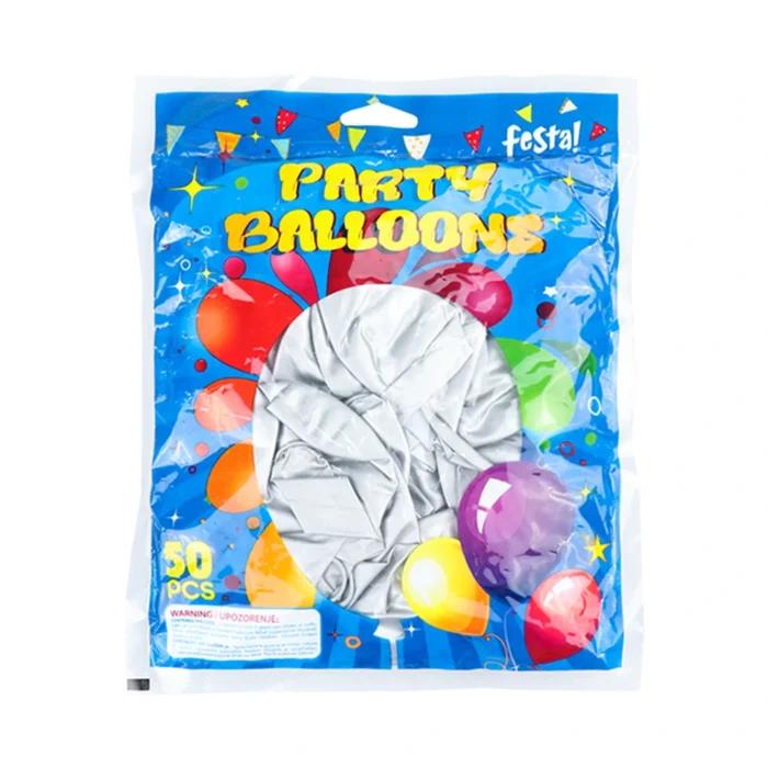 Festo, baloni chrome, siva, 50K - Image 2