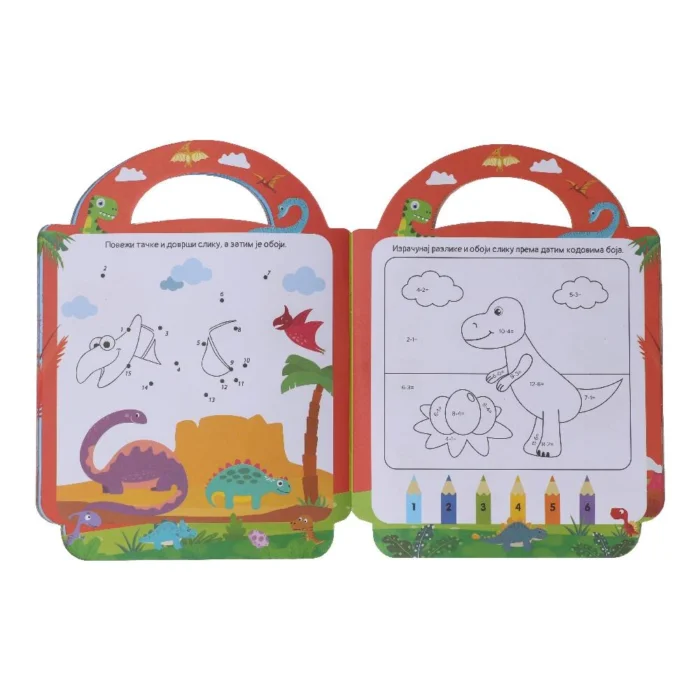 Colorino, bojanka sa aktivnostima, dinosaurus - Image 2