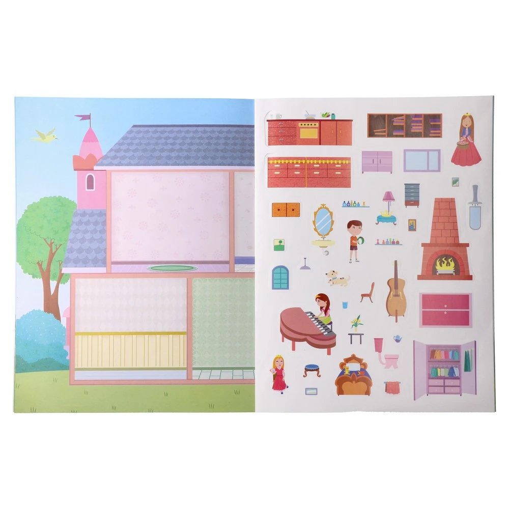 718207_002 Sticky, knjiga sa stikerima, kuća za djevojčice - Image 2