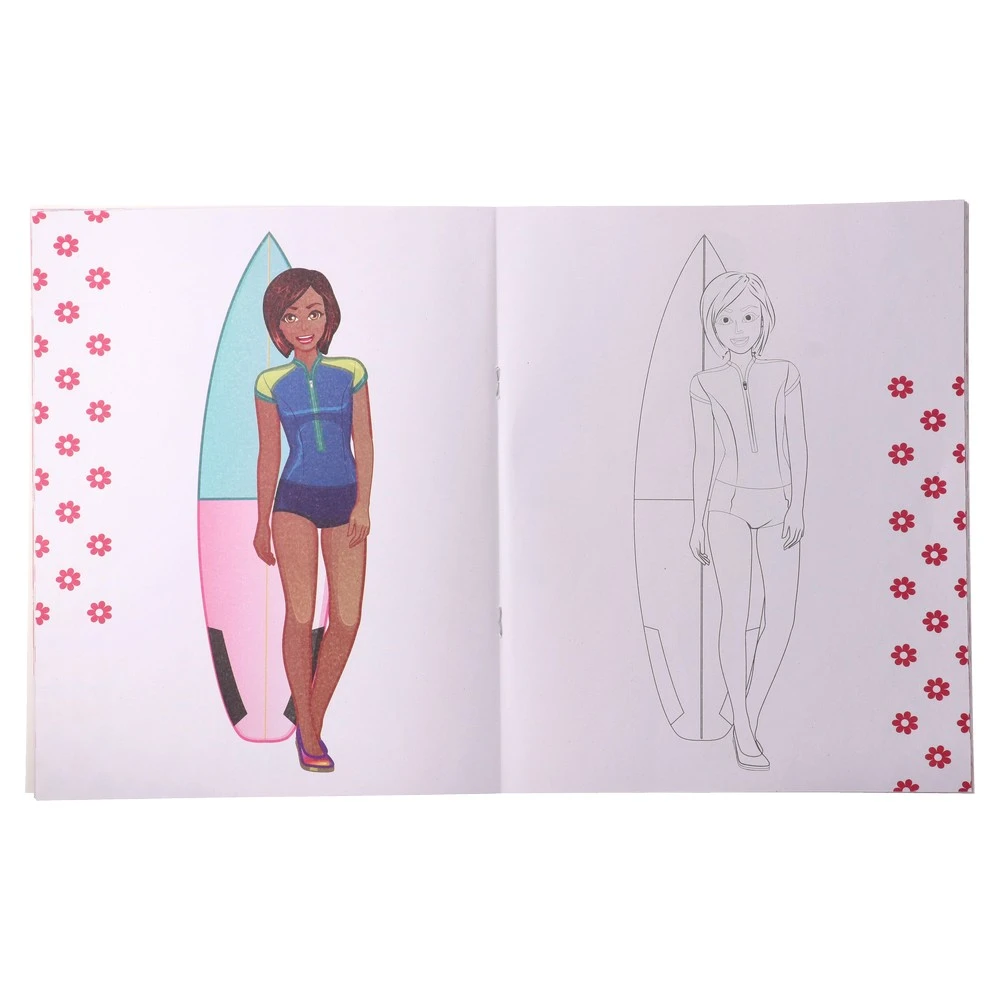 718854_002 Fashion icon, bojanka sa aktivnostima i stikerima, odjeća - Image 2