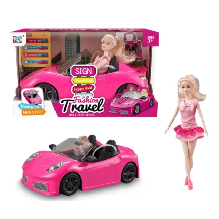Pupa, lutka set, sportski auto sa zvukom