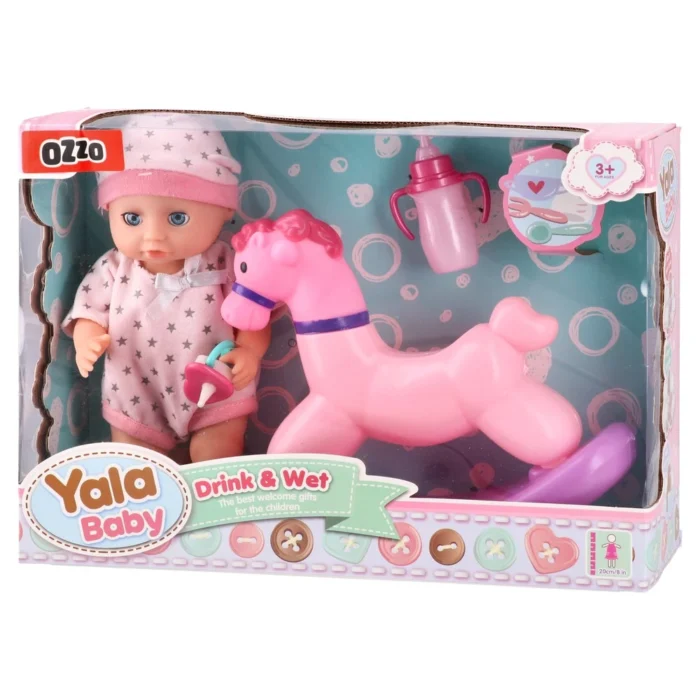 Yala baby, lutka, set, beba sa ponijem, YL2215B - Image 1