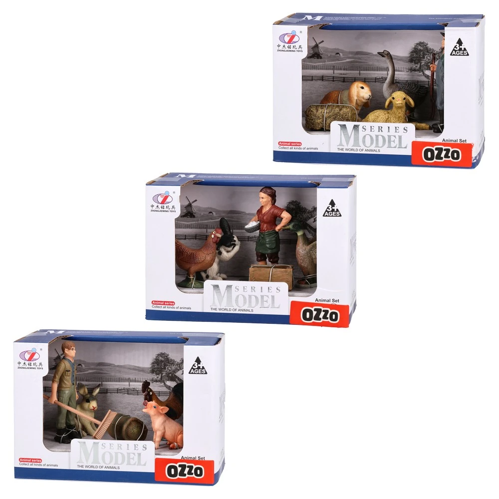 867123_001 Series model, igračka, set figura, farmer i životinje, miks, 4073145 - Image 1