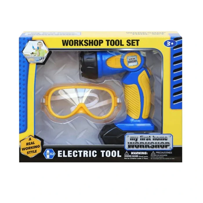 Electric tool, igračka, električna lampa sa svetlom, set - Image 1