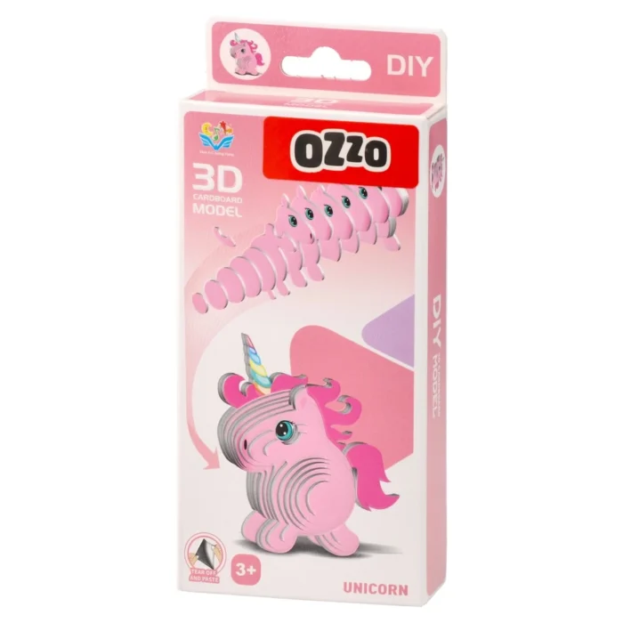 DIY, puzzle, mini 3D, jednorog - Image 1