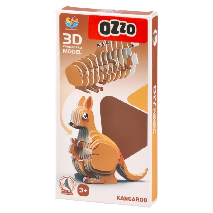 DIY, puzzle, mini 3D, kengur - Image 1