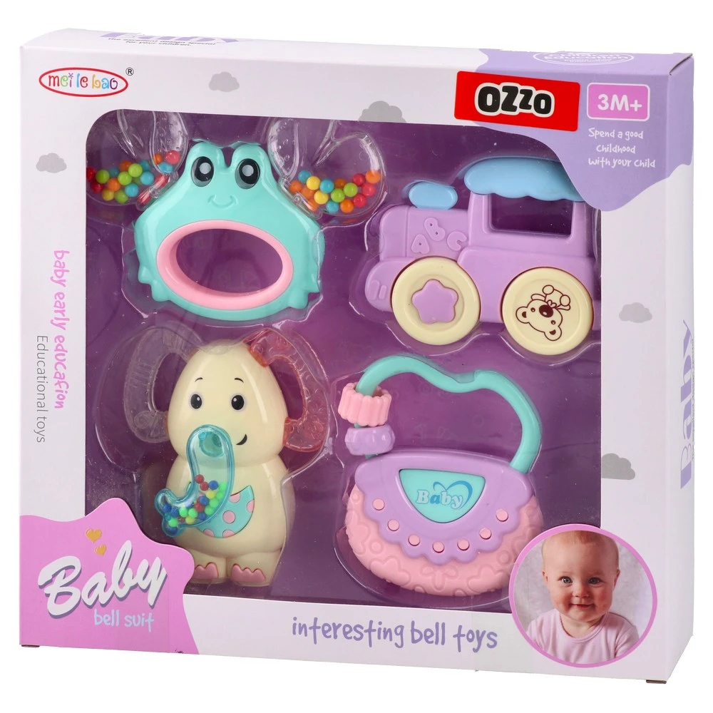 888081_001 Meile bao, igračka, zvečka za bebe, miks, slonče, 4K - Image 1