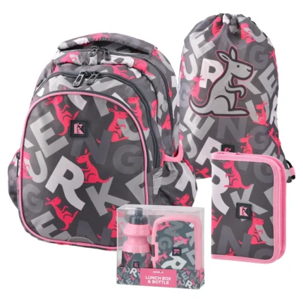 Apollo set, ranac anatomski, Kengur, 5 u 1, Girl